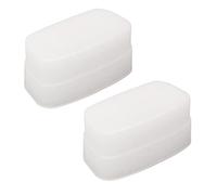 Yechiry Diffuseur pour Flash 320EX, Dôme Rebondissant Facile à Installer, Excellent pour Les Portraits et Les événements, Plastique Blanc Léger, Paquet de 2