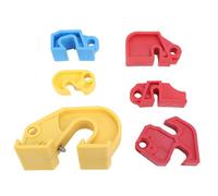 Yechiry Dispositif de Verrouillage de Disjoncteur 6 Pièces avec Cadenas Isolés et étiquettes de sécurité pour la Protection de la Maintenance des équipements électriques Disjoncteurs