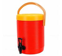 Yechiry Distributeur de Boissons Isotherme 9 L, Récipient Thermique en Acier Inoxydable avec Robinet 304, Distributeur de Boissons Chaudes et Froides Commerciales, Idéal pour Cantine d'hôtel, Rouge