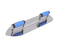 Yechiry Double Handle Pool Trowel pour Murs, Plafonds et Sols, Tête Large | Rivets renforcés, plaque en acier inoxydable, outil de finition arrondi pour le plâtre