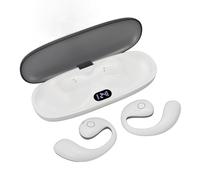 Yechiry Écouteurs sans Fil Bluetooth, Ajustement Confortable, avec Affichage LED et Autonomie de 42 Heures, pour Les Activités Sportives, la Gymnastique, Le Cyclisme (White)