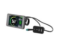 Yechiry Écran LCD de Vélo électrique, écran aux Couleurs Vives, Connecteur étanche avec Conception à 5 Broches, Idéal pour Guidon de 22,2 Mm