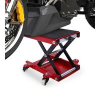 Yechiry Élévateur de Moto, Support de Cric à Ciseaux de 1 100 Lb, Palan Central à Hauteur Réglable, Cadre Mobile en Acier Roulant avec Coussinet en Caoutchouc Antidérapant pour