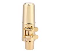 Yechiry Embout de Saxophone Alto Eb 6C avec Capuchon et Coussinets pour une Performance Sonore Classique, Matériau Métallique Durable, Conception Robuste