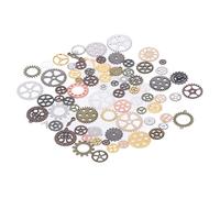Yechiry Engrenages Steampunk Métalliques, 100g, éléments Décoratifs Antiques pour Projets de Bricolage et Accessoires