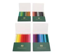 Yechiry Ensemble de 80 Crayons de Couleur, Crayons de Dessin Professionnels en Bois avec Noyaux Vibrants à Base D'huile pour des Hachures Croisées Mélangeant des Effets D'aquarelle