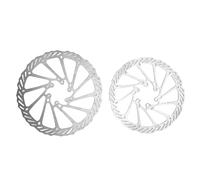 Yechiry Ensemble de Disques de Frein à Roues Scooter, 160 Mm et 180 Mm en Acier 6 Trous Remplacement du Disque de Frein à Roue Scooter avec une Résistance à la Traction Plus élevée pour