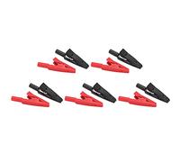 Yechiry Ensemble de Pinces de Test électrique, 5 Clips Isolés Durables pour des Tests Sûrs, Conception, Légers et Portables, Rouge et Noir