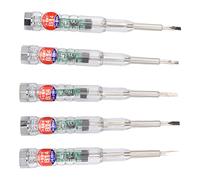 Yechiry Ensemble de Stylos Testeurs électriques Compacts, 5 Pièces, avec Identification de Fil Neutre Sous Tension pour un Travail électrique Sûr