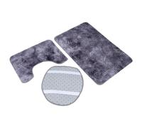 Yechiry Ensemble de Tapis de Bain avec Couvercle D'abattant de Toilette, 3 Pièces, Doux et Confortable pour Suite D'invités (Purple #12)