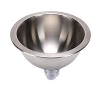 Yechiry Évier Rond en Acier Inoxydable 304, Mini évier Compact Simple pour Camping-car avec Finition Miroir brossé, Drain à Angle Droit avec Filtre, pour Voitures, Bateaux, Yachts,