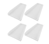 Yechiry Extensions de Gouttière de Pluie Fixables, Bloc D'éclaboussures de Bec de Descente, 4 Pièces, pour Prévenir L'érosion des Fondations, Plastique Durable 16,3x2,0 Pouces (White)