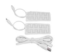 Yechiry Film Chauffant USB, Coussin Chauffant électrique 3,5 X 1,8 Pouces, Coussin Lavable en Machine avec Câble USB, Idéal pour les et le Froid Hivernal