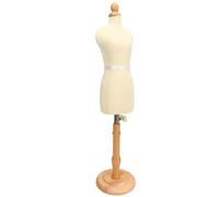 Yechiry Forme de Robe Féminine Réglable Professionnelle pour Tailleurs et Couturières, Base en Bois Stable, Idéale pour la Couture et la Création de Patrons, Convient aux Tailleurs Professionnels et