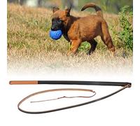 Yechiry Fouet de Dressage en Cuir Confortable pour Chien, Jouet Interactif, Exercice Mental, Bâton de 21 Pouces pour Le Dressage Professionnel des Chiens