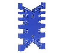 Yechiry Gabarit à Queue D'aronde à Pied à Coulisse pour Menuiserie Experte en Bois, Matériau en Aluminium Durable, 1 Pièce (BLUE)