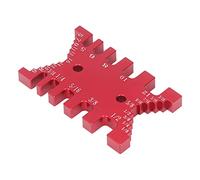 Yechiry Gabarit à Queue D'aronde à Pied à Coulisse pour Menuiserie Experte en Bois, Matériau en Aluminium Durable, 1 Pièce (rouge)
