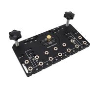 Yechiry Gabarit de Charnière D'armoire, Gabarit de Perçage de Charnière de Porte en Alliage D'aluminium de 35 Mm avec Doubles Roulements et Foret en Carbure