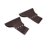 Yechiry Gaine D'épée en Cuir PU, 2 Pièces, étui Réglable pour Cosplay Chevaliers Médiévaux 6,50x4,72 Pouces (Café)
