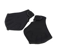 Yechiry Gants Palmés, Gants d'entraînement de Natation en Néoprène pour Adultes et Enfants, avec Dragonne Réglable, pour la Plongée et Le Surf Aquatiques (Black)