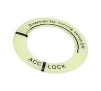 Yechiry Garniture de Couvercle de Commutateur D'allumage Lumineux Universel pour Voiture Moto, Nouveau Cercle de Porte-clés Décoratif pour la Lueur Nocturne, Installation Auto-adhésive, Matériau