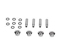 Yechiry Goupille de Verrouillage de Porte de Voiture avec Couvercle de Remplacement chromé Durable pour TRAX/Cruze/Malibu, Facile à Installer, pour Serrure de Porte Intérieure, ABS Argent 8 Pièces