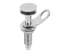 Yechiry Goupille Marine de Support en Acier Inoxydable, Crochet de Bateau avec Boucle à Ressort de Type Presse, Crochet à Filetage étendu de 65 Mm, Idéal pour Camping-Car, Yacht et Navire