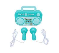 Yechiry Haut-Parleur karaoké pour Enfants, Haut-Parleur Bluetooth 5.4 Portable avec Deux Micros sans Fil, Effets de Changement de Voix pour Le Divertissement en Intérieur (Green)