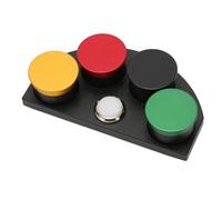 Yechiry Huileur de Montre à 4 Plats, Plats à Code Couleur avec Couvercle et Support en Coton, Outil de Réparation pour Horlogers et Amateurs, Alliage D'aluminium