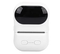 Yechiry Imprimante de Poche Portable Noir et Blanc avec Application, Imprimante D'étiquettes de Codes-Barres Thermiques, connectivité pour Les étiquettes de Bijoux de Vêtements de (White)
