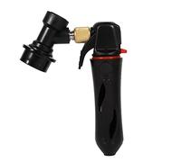 Yechiry Injecteur de Chargeur de CO2 en Nylon Haute Résistance, pour Fûts Cornelius, Outil de Distribution à Pression Facile à Utiliser pour les Brasseurs Domestiques (BLACK)