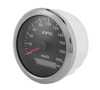Yechiry Jauge de Compteur de Vitesse GPS, Compteur de Vitesse Numérique MPH étanche de 3,3 Pouces pour la Marine, la Voiture, le Camion, le Bateau, Jauge de 0 à 200 Km 1H avec Rétro-éclairage (BLACK)