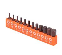 Yechiry Jeu de 12 Embouts Hexagonaux, Jeu de Forets en Acier allié S2 de 1/4 Pouces, d'Embouts de Support de Stockage, Idéal pour Perceuse à Air électrique, Perceuse à Main et Usage Industriel