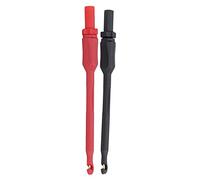 Yechiry Jeu de Crochets de Test en Laiton et Matériau PA de qualité Supérieure pour des Tests électroniques Précis avec une Bonne flexibilité, Paire Rouge et Noire de 4 Mm