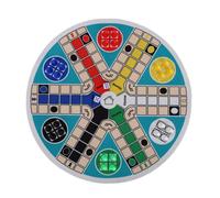 Yechiry Jeu de société Ludo, Grand Format pour S'amuser en Famille | Divertissement interactif pour 6 joueurs, matériaux sûrs en caoutchouc et en tissu