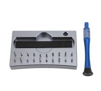 Yechiry Jeu de Tournevis 20 en 1, Kit de Tournevis à Pointe de Précision avec Capuchon Rotatif Ergonomique et Embouts Métalliques, Kit de Réparation Complet pour Téléphones, Ordinateurs