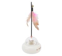 Yechiry Jouets électriques à Plumes pour Chats, Jouets Interactifs pour Chats avec Conception Rotative Automatique AbS Bâton Stimulant pour Enrichir la Vie des Animaux de Compagnie