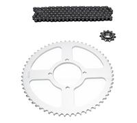 Yechiry Kit de Chaîne et Pignons 420 pour VTT Quad, 146 Maillons, 11 | Ensemble de transmission complet, à dents lisses, chaîne 420, pignon arrière 60T pour Go Kart Pit Bike Trail Bike