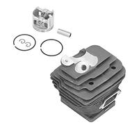 Yechiry Kit de Clips de Segments de Piston de Cylindre de 52 Mm, Ensemble de Pièces de Rechange, Clips de Fer en Alliage d'aluminium avec OEM 1128 020 1250, Idéal pour l'entretien des Tronçonneuses
