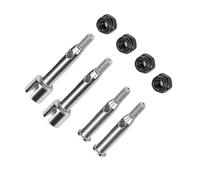 Yechiry Kit de Coupelles d'arbre de Roue RC Durables avec Conception D'écrou Anti-desserrage, Installation Facile pour Pièces de Mise à Niveau de Voiture 244016 RC, Coupelles D'essieu de Roue