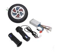 Yechiry Kit de Moteur de Moyeu de Scooter électrique 36 V 350 W, Moteur sans Balais à Roue Phosphorescente de 8 Pouces avec Poignées de Guidon, pour Conversion DIY