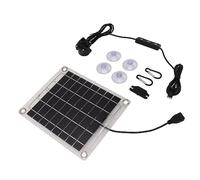 Yechiry Kit de Pompe de Puits Solaire 12 V CC, Panneau Solaire 20 W, Pompe à Eau Submersible avec élévateur d'Eau 800 L/h 16,4 Pieds, Idéale pour Fontaine, Puits Profonds, Irrigation et Remplissage