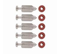 Yechiry Kit de Réparation du Joint d'Aiguille à Aiguille à à Carburateur de 5pcs 398188, Ensemble de Remplacement pour 83412 90700,91700,99700,100700,110700,111700,114700,121700-126800