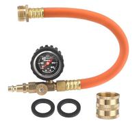 Yechiry Kit D'hivernage en Laiton RV avec Un Matelard de Pression, Arrosage de Tuyau de Jardin de 17 Pouces, Campeurs de Voyage de Voyage Boat Hiverrisation avec 0-60 Psi Jauge 3/4 ''