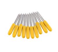 Yechiry Lames de Coupe 10 Pièces, Carbure cémenté pour Traceur de Découpe avec 30, 45, 60 Degrés et Capuchons de Protection, Idéal pour Un Rangement Facile (30°)