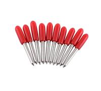 Yechiry Lames de Coupe 10 Pièces, Carbure cémenté pour Traceur de Découpe avec 30, 45, 60 Degrés et Capuchons de Protection, Idéal pour Un Rangement Facile (45°)