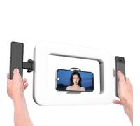 Yechiry Lampe de Remplissage pour Photographie de Forme Carrée, Anneau Lumineux LED Réglable avec Télécommande BT Amovible, Batterie 3600 MAh, 2900 K-7000 K, CRI95+, Idéal pour la