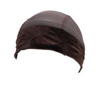 Yechiry Large Bonnet de Perruque, Bande Antidérapante avec Fermeture Tactile Réglable, Bonnet de Doublure en Maille Respirante pour Perruques Full Lace et Cheveux Clairsemés (BROWN)