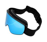 Yechiry Lunettes de Ski sans Cadre, Anti-rayures, Coupe-vent, avec Sangle Réglable, pour Enfants, Sports de Neige et VTT, Lentille PC Rouge