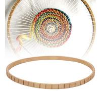 Yechiry Machine à Tricoter Circulaire en Bois pour Projets de Bricolage et Décoration Murale, Métier à Tisser Rond de 19 Cm pour Enfants et Adultes